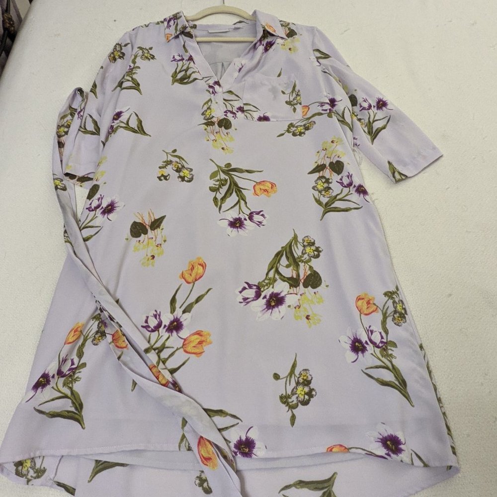 NY & Company Floral Shirtdress